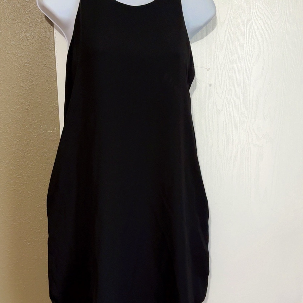 Pink Republic Black Sleeveless Shift Dress Size S NWT Simple Elegant Lined